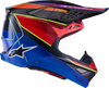 Alpinestars Supertech M10 Helmet with MIPS® - Era Gloss Blue/Red/Yellow Fluo, XL (Part No. 8301223-7356-XL)