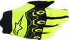 Alpinestars Youth Full Bore V2 Gloves - Fluo Yellow/Black, Size XS - Durable MX Riding Protection