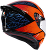 AGV K1 S Speedarmor Motorcycle Helmet - Black/Orange/Blue, Medium (Part No. 2118394018-074-M)