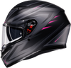 AGV K3 Helmet Syth Matte Black and Pink 2XL with Pinlock® MaxVision™ Lens and Advanced Ventilation