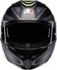 AGV K3 Helmet Syth Matte Black and Yellow Fluo 2XL with Pinlock® Lens and Advanced Ventilation
