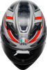 AGV K3 Helmet Space Matte White/Red Fluo 2XL - High-Performance Motorcycle Helmet with Pinlock® 70 MaxVision™ Lens