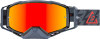 Answer ARC Bolt Goggles Black/Red - Powersports Impact-Resistant Eyewear with Anti-Fog Lens and Adjustable Strap