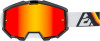 Answer Apex 3 Goggles Sunset/Black – Adult Powersports Goggles with Mirrored Lens and Anti-Fog Technology