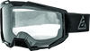 Answer Apex 1 Goggles Black/Black for Adults - Powersports Eye Protection with Anti-Fog and Anti-Scratch Lens