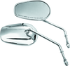 Bikers Choice Chrome Tapered Long Stem Motorcycle Mirrors – Part Number 482006