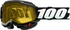100-Percent Accuri 2 Snowmobile Goggle with Yellow Lens and Black Frame