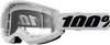 100-Percent Strata 2 Goggle White Clear Lens - High-Performance Riding Eye Protection