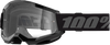 100-Percent Strata 2 Goggle Black with Clear Lens - Premium Performance Ride Eyewear