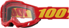 100-Percent Accuri 2 Goggle with Red Frame and Clear Lens – Enhanced Visibility and Comfort