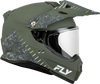Fly Racing Trekker Granite Matte Sage/Grey XS Motorcycle Helmet