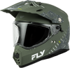 Fly Racing Trekker Granite Matte Sage/Grey Motorcycle Helmet (Part Number 73-7043M)