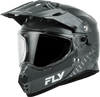 Fly RACING Trekker Granite Helmet Grey/Gray Medium - DOT and ECE Approved Motorcycle Helmet