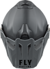 Fly Racing Trekker CW Solid Helmet with Dual Shields, Small - Grey