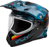 Fly Racing Trekker Cw Conceal Helmet with Dual Shield in Slate, Black, and Red (Medium)