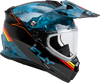 Fly Racing Trekker CW Conceal Helmet with Dual Shields in Slate, Black, and Red
