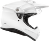 Fly Racing Trekker Solid Helmet White Large with Drop-Down Sunshade and Advanced Safety Features