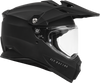Fly Racing Trekker Solid Helmet Matte Black Small with Dual Density EPS and Anti-Fog Shield