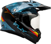 Fly Racing Trekker Kryptek Conceal Helmet Slate/Black/Red XL – DOT & ECE Approved Motorcycle Helmet with Drop-Down Sunshade