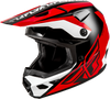 FLY Racing Kinetic Crest Helmet Red/Black/White XS – Off-Road Motorcycle Helmet with Advanced Ventilation and Safety Features