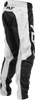 Fly Racing Youth Kinetic Mesh Pants Black/White Size 22 with BOA® Fit System