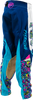 Fly Racing Yth Kinetic Mutant Mesh Pants White/Blue/Multi Size 22