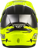 FLY Racing Youth Kinetic Surge Helmet Grey/Hi Vis Ys – Lightweight Off-Road Motorcycle Helmet with Advanced Ventilation and Safety Features