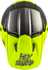 FLY Racing Youth Kinetic Surge Helmet Grey/Hi Vis Ys – Lightweight Off-Road Motorcycle Helmet with Advanced Ventilation and Safety Features