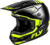 FLY Racing Kinetic Verdict Helmet Black/Hi Vis/Grey XL – Off-Road Motorcycle Helmet with Advanced Ventilation and Lightweight Design