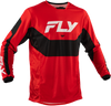 Fly Racing Kinetic Mesh Jersey Red/Black/White 2X - Breathable Performance Motorcycle Jersey