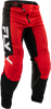 Fly Racing Kinetic Mesh Pants Red/Black/White Size 30 with Adjustable Fit and Breathable Design