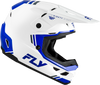 FLY Racing Kinetic Verdict Helmet White/Blue/Grey Small - Lightweight Off-Road Motorcycle Helmet with DOT and ECE22.06 Approval