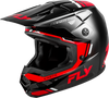 FLY Racing Kinetic Verdict Helmet Black/Red/White Small – Off-Road Motorcycle Helmet with Advanced Ventilation