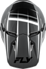 FLY Racing Kinetic Verdict Helmet Grey/Black/White XL - Off-Road Motorcycle Helmet with Enhanced Ventilation and Safety Features