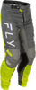 Fly Racing Kinetic Mesh Center Pants Grey/White/Hi Vis Size 28