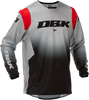 Fly Racing Kinetic Dbk Jersey Grey/Black/Red XL - Lightweight and Durable Motocross Jersey