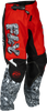 Fly Racing Youth Kinetic Mutant Pants Red/White/Black Size 22
