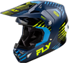 Fly Racing Youth Formula CP Slice Helmet Navy / Hi Vis / White – Part Number 73-0050YL