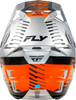 Fly Racing Formula CP Slice Helmet Grey/Orange/Black Large – Lightweight Impact-Resistant Motorcycle Helmet