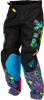Fly Racing Youth Kinetic Mutant Pants Black/Multi Size 22