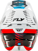 Fly Racing Formula CP Slice Helmet White/Red/Cyan - Lightweight, Impact-Resistant Motorcycle Helmet