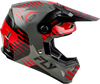 Fly Racing Formula CP Slice Helmet Grey/Red/Black Large - Lightweight Impact-Resistant Motorcycle Helmet