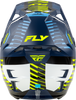 Fly Racing Formula CP Slice Helmet Navy/Hi Vis/White XS - Lightweight, Impact-Resistant Motorcycle Helmet with Advanced Safety Features