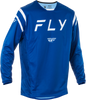 Fly Racing Kinetic Center Jersey Navy/White Medium
