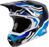 Fly Racing Youth Formula S Carbon Byte Helmet Blue Carbon/Blue/White (Part #73-4452YL)