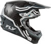Fly Racing Youth Formula S Carbon Byte Helmet Black Carbon/Grey/Silver (Part #73-4450YL)