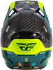 Fly Racing Formula S Carbon Byte Helmet Black Carbon/Teal/Lime XL