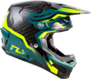 Fly Racing Formula S Carbon Byte Helmet Black Carbon with Quin Race Sensor and Advanced Safety Features