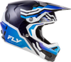 Fly Racing Formula S Carbon Byte Helmet Blue Carbon/Blue/White Medium