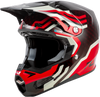 Fly Racing Formula S Carbon Byte Helmet Red Carbon/Red/Grey Large - Advanced Impact Protection with Integrated Safety Features